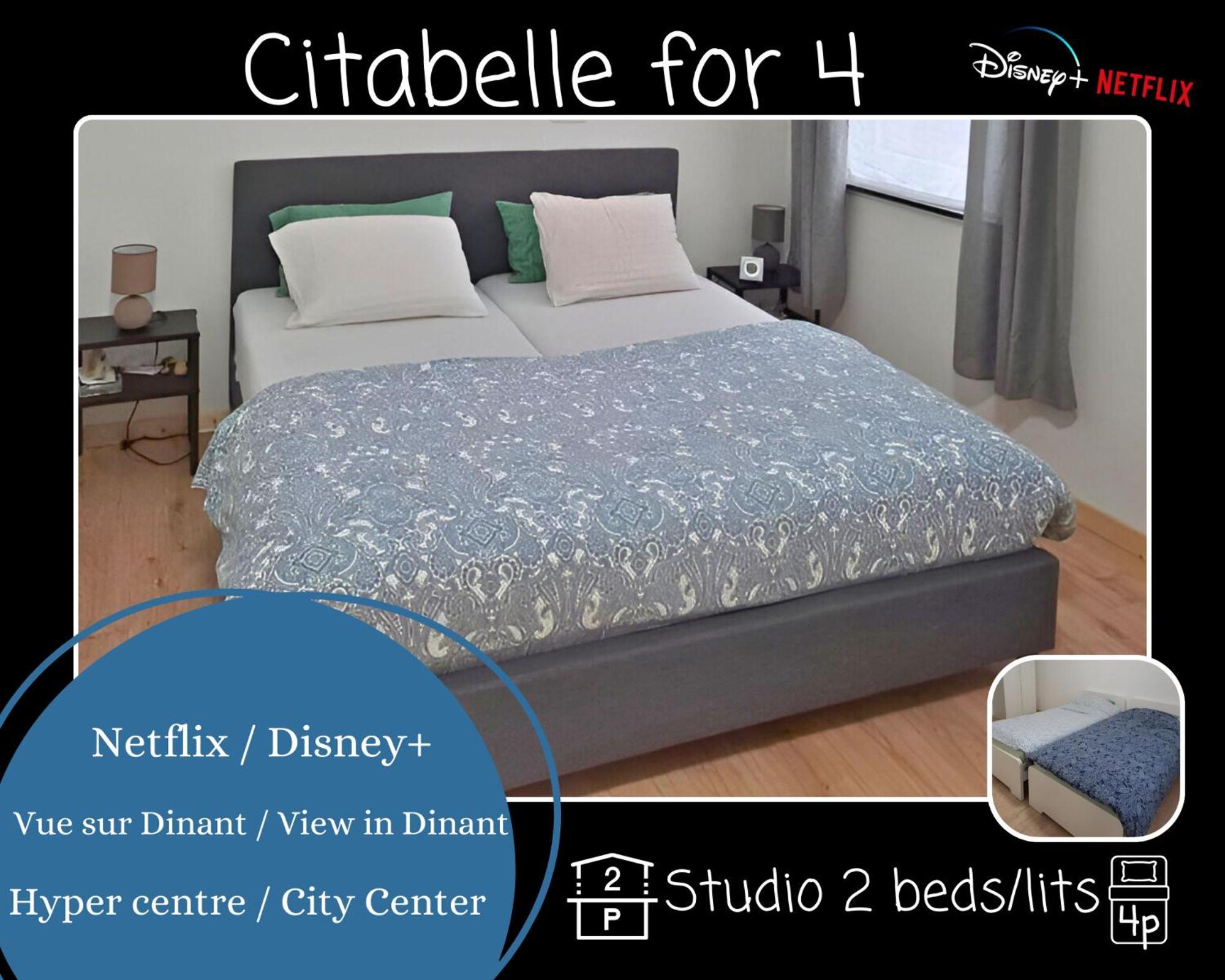 O Reflets - Citabelle For 4 - Studio 2 Rooms View "Citadelle" Dinant Luaran gambar
